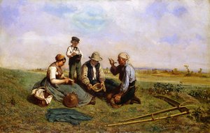 Oběd The Haymakers, 1857