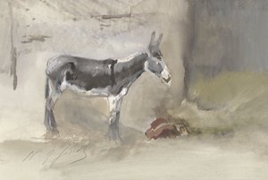 Osel ve stáji od Jules baron Finot