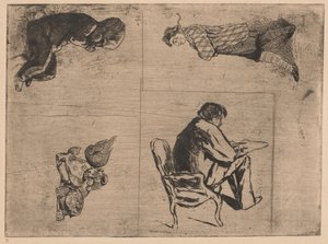 Edmond dessinant (kresba Edmonda, Stenterello a další náčrty)