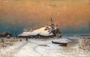 Zimní západ slunce, 1887