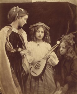 Minstrelská skupina, 1867 (foto) od Julia Margaret Cameron