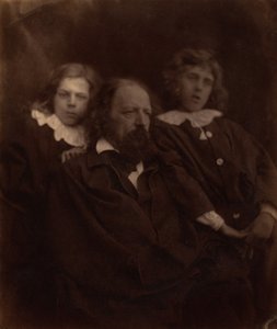 Alfred Tennyson se svými syny, 1865 (foto) od Julia Margaret Cameron