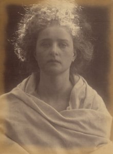 Aurora, bohyně jitra, studie Emily Peacockové od Julia Margaret Cameron