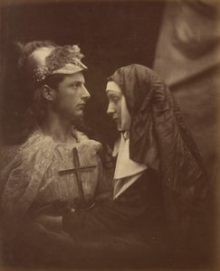 Sir Galahad a bledá jeptiška, 1874. od Julia Margaret Cameron
