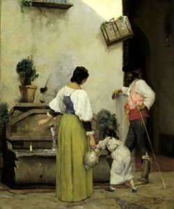U vodního koryta, 1876-1877.