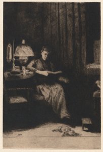 Večerní lampa od Julian Alden Weir