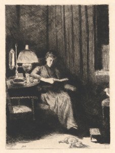 Večerní lampa od Julian Alden Weir