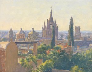 Střechy San Miguel Allende, 2005 od Julian Barrow