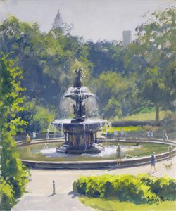Fontána Bethesda, Central Park, 1996 od Julian Barrow