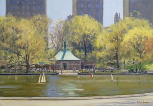 The Boating Lake, Central Park, New York, 1997 od Julian Barrow