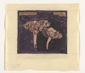 houby říjen (název na objektu) od Julie de Graag (signed by artist)