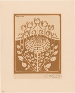 růžový keř od Julie de Graag (signed by artist)