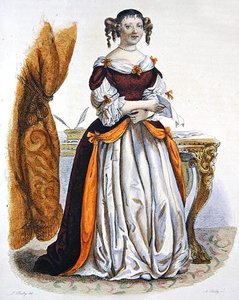 Portrét paní de Sevigne od Julien Leopold (after) Boilly