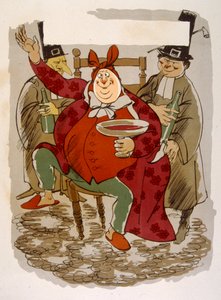 Humorné víno ilustrace 1946.Ilustration by Julien Pavil