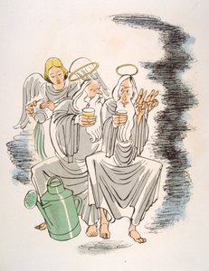 Humorné víno ilustrace 1946.Ilustration by Julien Pavil od Julien Pavil