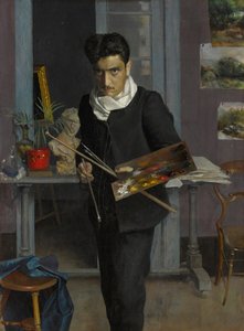 Autoportrét umělce v jeho ateliéru, 1898. od Julio Romero de Torres