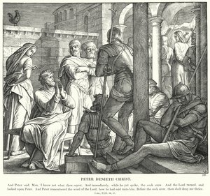 Peter Denieth Christ (rytina) od Julius (after) Schnorr von Carolsfeld