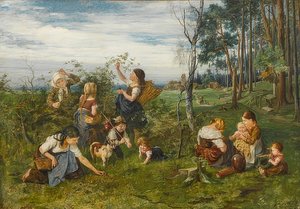 V malinách. 1876