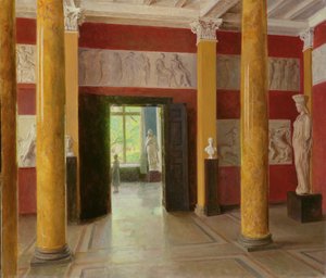 Sloupový sál ve staré části hamburské Kunsthalle, 1928