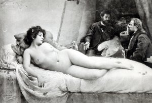 Emile Zola (1840-1902) v umělcově ateliéru, 1891