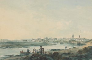 Cardiff z jihu od Julius Caesar Ibbetson