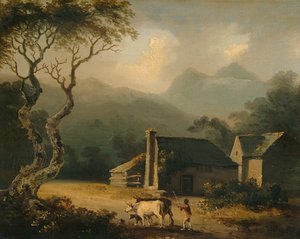 The Gathering Storm (olej na panelu) od Julius Caesar Ibbetson