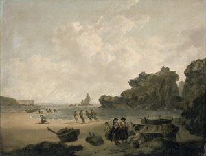The Stack Rock od Julius Caesar Ibbetson