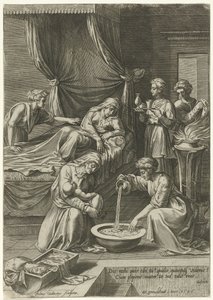 Narození Panny Marie od Julius Goltzius