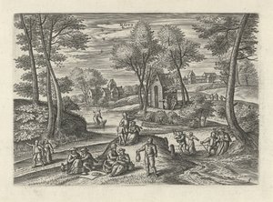 Smět Maivs (název na objektu) Dvanáct měsíců (název série) od Julius Goltzius