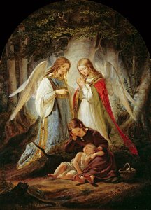 Strážní andělé, 1836. od Julius Huebner