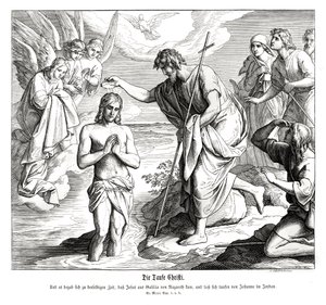Křest Kristův, evangelium Markovo od Julius Schnorr von Carolsfeld