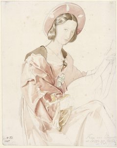 Portrét Clary Biancy von Quandtové od Julius Schnorr von Carolsfeld