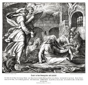Daniel a jáma lvová od Julius Schnorr von Carolsfeld