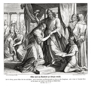 Esther se stala královnou, Esther od Julius Schnorr von Carolsfeld