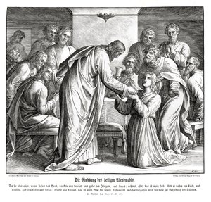 Eucharistie, Matoušovo evangelium od Julius Schnorr von Carolsfeld