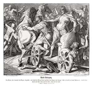 Achabův pád od Julius Schnorr von Carolsfeld