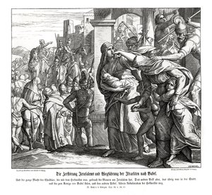 Pád Jeruzaléma, 2 králové od Julius Schnorr von Carolsfeld