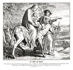 Útěk do Egypta, Matoušovo evangelium od Julius Schnorr von Carolsfeld