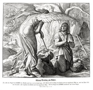 Gideon je povolán jako soudce, soudci od Julius Schnorr von Carolsfeld