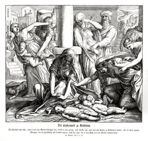 Herodes zabíjí děti, Matoušovo evangelium od Julius Schnorr von Carolsfeld
