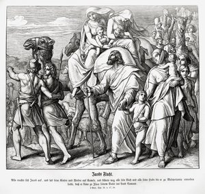 Jákobův let do Kanaánu, Genesis od Julius Schnorr von Carolsfeld