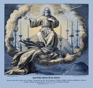 Ježíš Kristus se zjevuje Janovi, Zjevení od Julius Schnorr von Carolsfeld