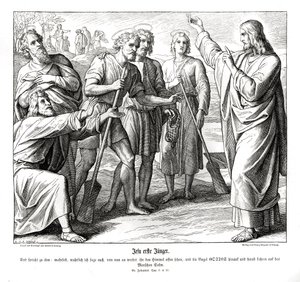 Ježíš a Nathaniel, Janovo evangelium od Julius Schnorr von Carolsfeld