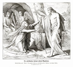 Ježíš se zjevuje Marii Magdaleně, Janovo evangelium od Julius Schnorr von Carolsfeld