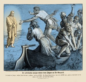 Ježíš se zjevuje svým učedníkům, Janovo evangelium od Julius Schnorr von Carolsfeld