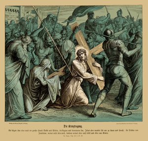 Ježíš nesoucí kříž, Lukášovo evangelium od Julius Schnorr von Carolsfeld