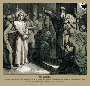 Ježíšův soud před Kaifášem, Matoušovo evangelium od Julius Schnorr von Carolsfeld