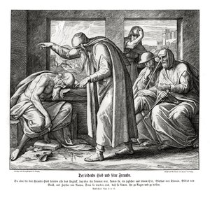Jobovi přátelé, Jobe od Julius Schnorr von Carolsfeld