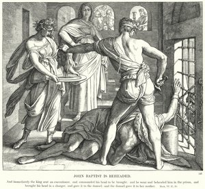 John Baptist je sťat od Julius Schnorr von Carolsfeld