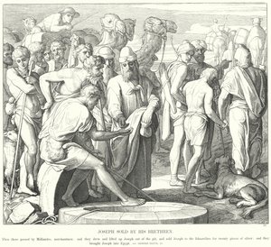 Joseph prodaný svými bratry od Julius Schnorr von Carolsfeld
